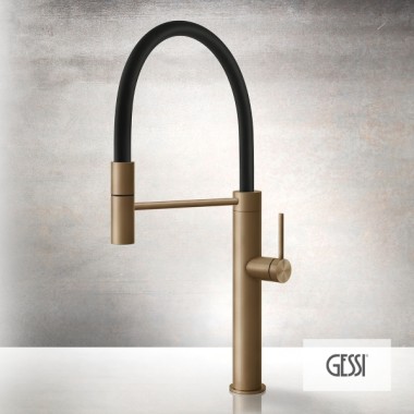 GESSI ΜΠΑΤΑΡΙΑ ΚΟΥΖΙΝΑΣ WARM BRONZE BRUSHED PVD 60010-726