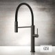 GESSI KITCHEN MECCANICA ΜΠΑΤΑΡΙΑ ΚΟΥΖΙΝΑΣ BLACK METAL BRUSHED PVD 