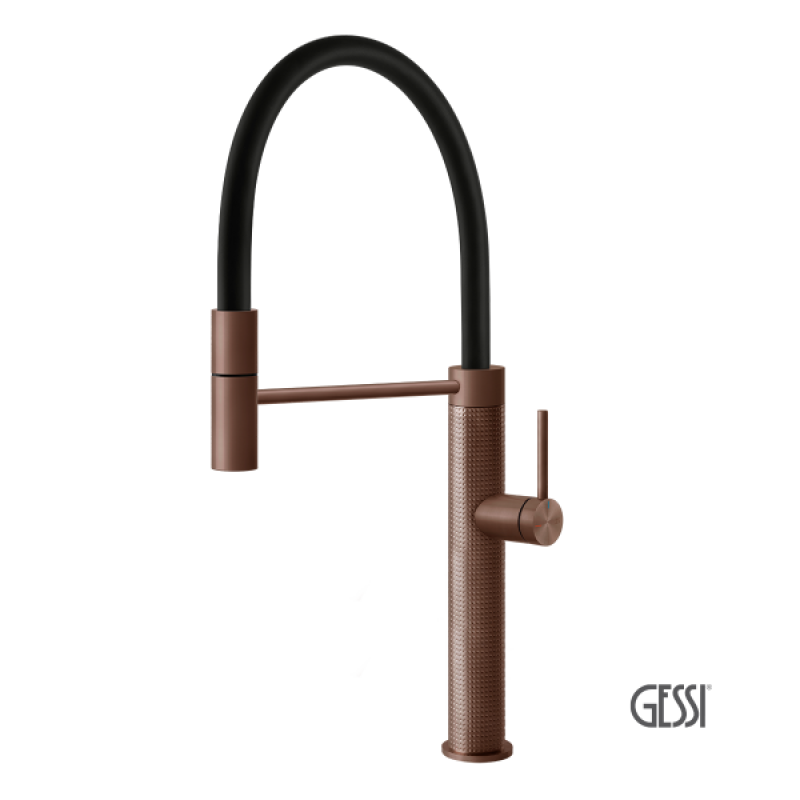 GESSI KITCHEN CESELLO ΜΠΑΤΑΡΙΑ ΚΟΥΖΙΝΑΣ COPPER BRUSHED PVD 