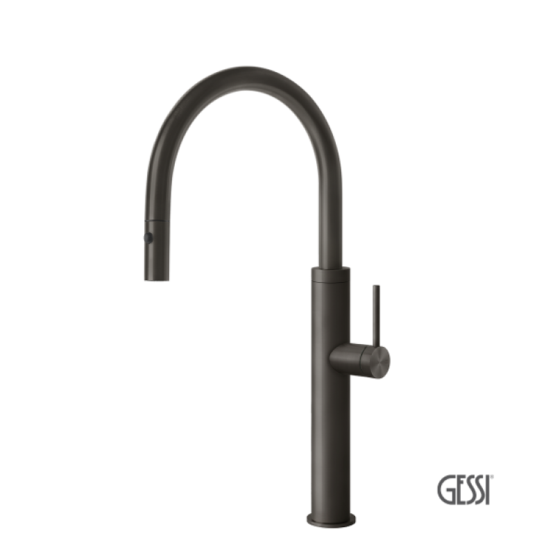 GESSI ΜΠΑΤΑΡΙΑ ΚΟΥΖΙΝΑΣ BLACK METAL BRUSHED PVD 60022-707