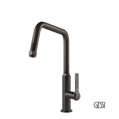 GESSI OFFICINE ΜΠΑΤΑΡΙΑ ΝΕΡΟΧΥΤΗ BLACK METAL BRUSHED PVD 60053-707