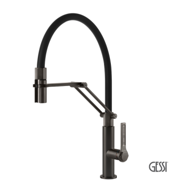 GESSI OFFICINE ΜΠΑΤΑΡΙΑ ΝΕΡΟΧΥΤΗ BLACK METAL BRUSHED PVD 