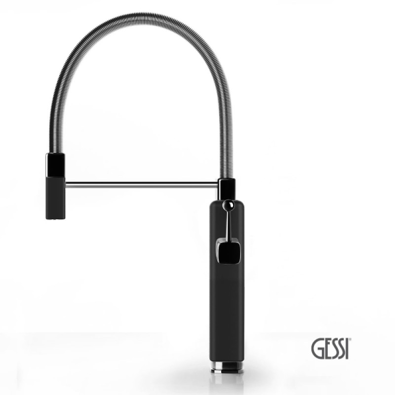 GESSI HAPPY ΜΠΑΤΑΡΙΑ ΝΕΡΟΧΥΤΗ BLACK MATT/CHROME 