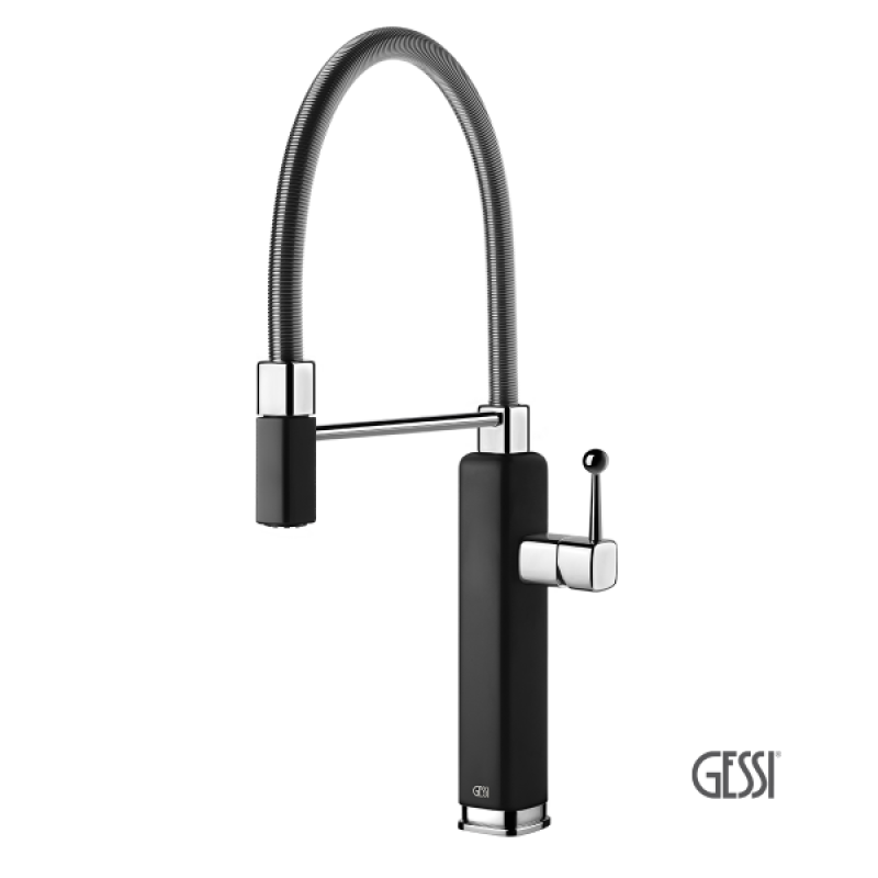 GESSI HAPPY ΜΠΑΤΑΡΙΑ ΝΕΡΟΧΥΤΗ BLACK MATT/CHROME 