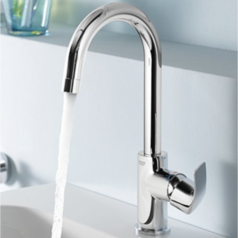 GROHE EUROSMART ΨΗΛΗ ΜΠΑΤΑΡΙΑ ΝΙΠΤΗΡΟΣ CHROME 