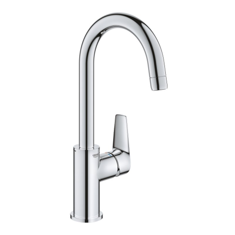 GROHE BAUEDGE ΨΗΛΗ ΜΠΑΤΑΡΙΑ ΝΙΠΤΗΡΑ ΜΠΑΝΙΟΥ ΜΕ ΒΑΛΒΙΔΑ ΚΛΙΚ-ΚΛΑΚ CHROME 