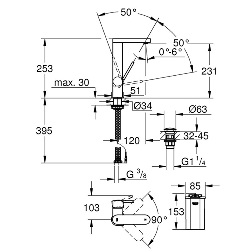 GROHE PLUS ΨΗΛΗ ΜΠΑΤΑΡΙΑ ΝΙΠΤΗΡΑ ΜΠΑΝΙΟΥ LED ΓΙΑ ΕΝΔΕΙΞΗ ΘΕΡΜΟΚΡΑΣΙΑΣ CHROME 