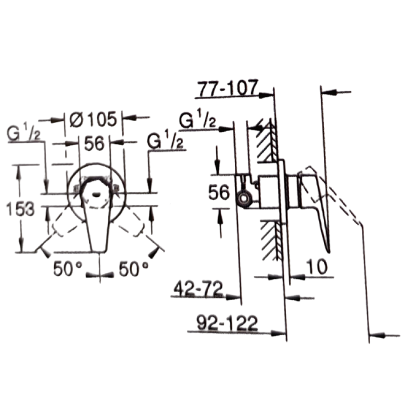 GROHE BAUEDGE ΠΛΗΡΕΣ ΣΕΤ ΕΝΤΟΙΧΙΖΟΜΕΝΗΣ ΜΠΑΤΑΡΙΑΣ ΝΤΟΥΣΙΕΡΑΣ 