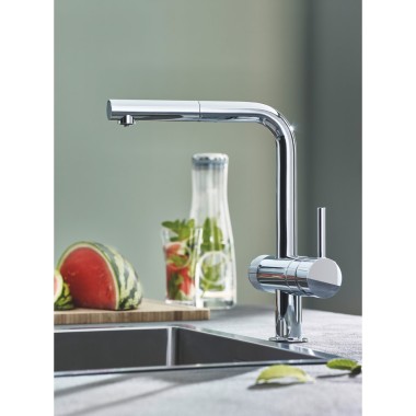 GROHE BLUE PURE KITCHEN FAUCET WITH CHROME WATER FILTER