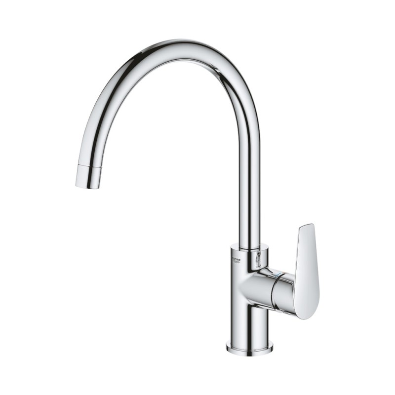 GROHE BAUEDGE ΨΗΛΗ ΜΠΑΤΑΡΙΑ ΚΟΥΖΙΝΑΣ CHROME 