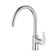 GROHE BAUEDGE ΨΗΛΗ ΜΠΑΤΑΡΙΑ ΚΟΥΖΙΝΑΣ CHROME 