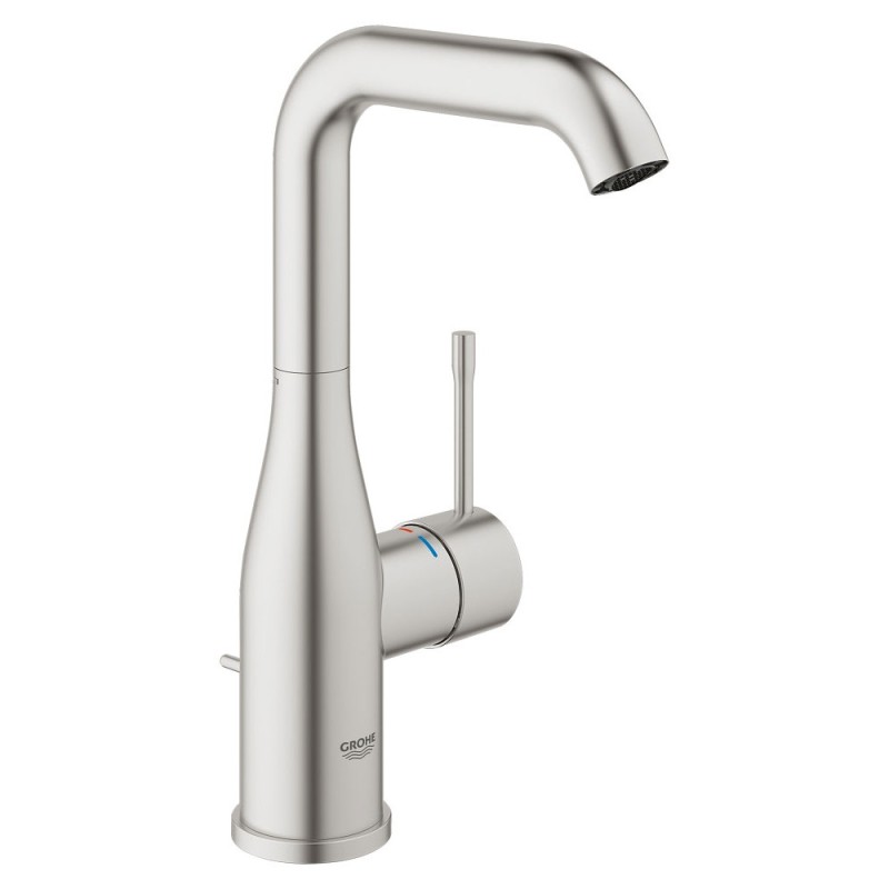 GROHE ESSENCE NEW DC ΨΗΛΗ ΜΠΑΤΑΡΙΑ ΝΙΠΤΗΡΑ ΜΠΑΝΙΟΥ INOX 