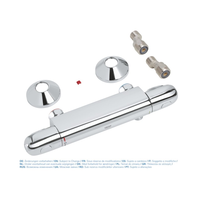 GROHE ΜΠΑΤΑΡΙΑ ΝΤΟΥΣΙΕΡΑΣ ΘΕΡΜΟΣΤΑΤΙΚΗ GROHTHERM 1000 CHROME (ΣΩΜΑ)