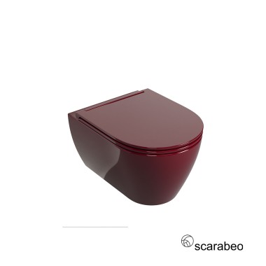 SCARABEO GLAM TWIST ΚΡΕΜΑΣΤΗ ΛΕΚΑΝΗ RIMLESS, KAΛΥΜΑ ΑΠΟΣΠΩΜΕΝΟ SLIM SOFT, GLOSSY CHERRY, 520100SC-830