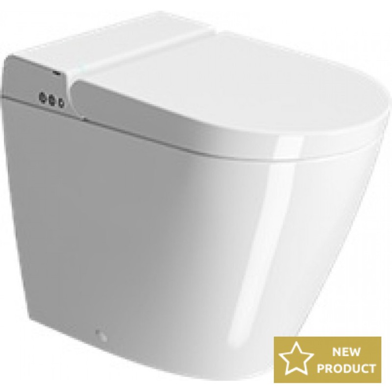 GSI WCLEAN SWIRL, ΗΛΕΚΤΡΟΝΙΚΗ ΛΕΚΑΝΗ/ΜΠΙΝΤΕ, ΚΑΤΩΣΤΟΜΙΑ, ΚΑΛΥΜΜΑ SOFT CLOSE, 59 CM, 7410K-300 