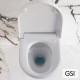 GSI WCLEAN SWIRL, ΚΡΕΜΑΣΤΗ ΛΕΚΑΝΗ ΜΕ ΕΝΣΩΜΑΤΩΜΕΝΟ ΗΛΕΚΤΡΟΝΙΚΟ ΜΠΙΝΤΕ, ΚΑΛΥΜΜΑ SOFT CLOSE, WHITE 7418K-300