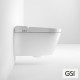 GSI WCLEAN SWIRL, ΚΡΕΜΑΣΤΗ ΛΕΚΑΝΗ ΜΕ ΕΝΣΩΜΑΤΩΜΕΝΟ ΗΛΕΚΤΡΟΝΙΚΟ ΜΠΙΝΤΕ, ΚΑΛΥΜΜΑ SOFT CLOSE, WHITE 7418K-300