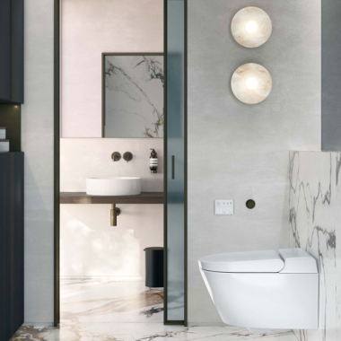 GSI WCLEAN SWIRL ΗΛΕΚΤΡΟΝΙΚΗ ΛΕΚΑΝΗ/ΜΠΙΝΤΕ, WHITE MATT, 7418K-301
