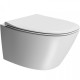 GSI MODO PLUS SWIRL, ΚΡΕΜΑΣΤΗ ΛΕΚΑΝΗ ΜΕ ΑΠΟΣΠΩΜΕΝΟ ΚΑΛΥΜΜΑ SLIM SOFT CLOSE, WHITE MATT, 841500SC-301