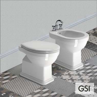 GSI CLASSIC, ΛΕΚΑΝΗ ΠΙΣΩΣΤΟΜΙΑ ΜΕ ΚΑΛΥΜΜΑ ΛΕΥΚΟ ΒΑΚΕΛΙΤΗ SOFT CLOSE (Αποσπώμενο), 54 cm, 871100C-300