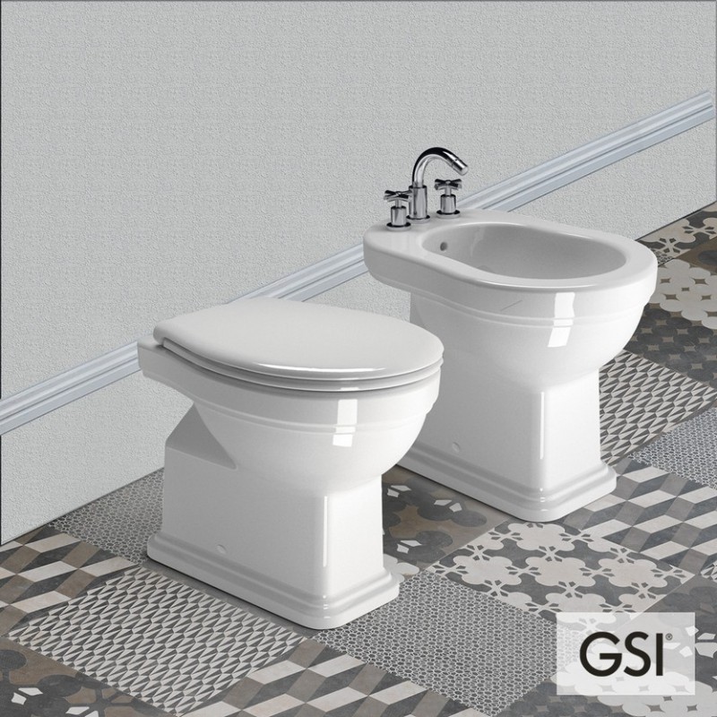 GSI CLASSIC, ΛΕΚΑΝΗ ΠΙΣΩΣΤΟΜΙΑ ΜΕ ΚΑΛΥΜΜΑ ΛΕΥΚΟ ΒΑΚΕΛΙΤΗ SOFT CLOSE (Αποσπώμενο), 54 cm, 871100C-300