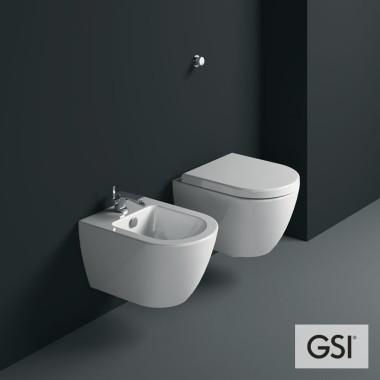 GSI PURA 8816 SWIRL, ΚΡΕΜΑΣΤΗ ΠΟΡΣΕΛΑΝΙΝΗ ΛΕΚΑΝΗ, KΑΛΥΜΜΑ SLIM SOFT CLOSE, 50 CM, 881600C-300