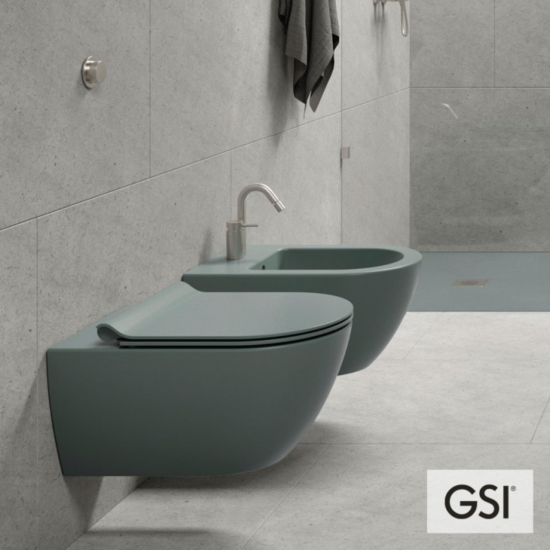 GSI PURA SWIRL ΚΡΕΜΑΣΤΗ ΛΕΚΑΝΗ ΜΕ ΚΑΛΥΜΜΑ SUPER SLIM SOFT CLOSE ΑΠΟΣΠΩΜΕΝΟ, AGAVE, 881600SC-901