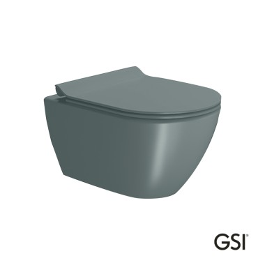 GSI PURA SWIRL ΚΡΕΜΑΣΤΗ ΛΕΚΑΝΗ ΜΕ ΚΑΛΥΜΜΑ SUPER SLIM SOFT CLOSE ΑΠΟΣΠΩΜΕΝΟ, AGAVE, 881600SC-901
