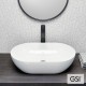 GSI PURA, ΠΟΡΣΕΛΑΝΑΤΟΣ ΕΠΙΤΡΑΠΕΖΙΟΣ ΝΙΠΤΗΡΑΣ, WHITE, 60x37 CM, 8834-300