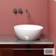 GSI PURA, ΕΠΙΤΡΑΠΕΖΙΟΣ ΠΟΡΣΕΛΑΝΙΝΟΣ ΝΙΠΤΗΡΑΣ, WHITE, 42 CM, 8851-300