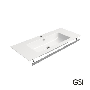 GSI PURA 46, ΕΠΙΚΑΘΗΜΕΝΟΣ ΝΙΠΤΗΡΑΣ ΠΟΡΣΕΛΑΝΗΣ, WHITE, 102x46 CM, 8886-300