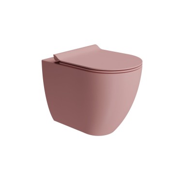 GSI PURA SWIRL ΚΑΤΩΣΤΟΜΙΑ ΛΕΚΑΝΗ ΜΕ ΚΑΛΥΜΜΑ SLIM SOFT CLOSE ΑΠΟΣΠΩΜΕΝΟ, BLUSH, 889000 SC-821