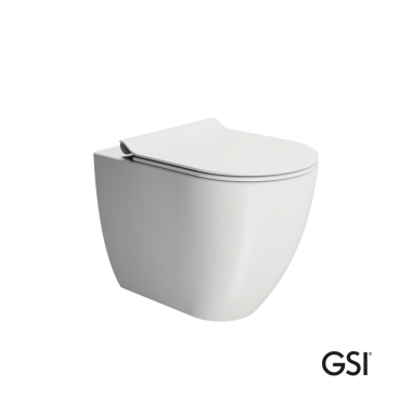 GSI PURA SWIRL ΛΕΚΑΝΗ ΚΑΤΩΣΤΟΜΙΑ ΜΕ ΑΠΟΣΠΩΜΕΝΟ ΚΑΛΥΜΜΑ SUPER SLIM SOFT CLOSE, WHITE MATT, 889000SC-301