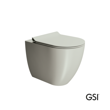 GSI PURA SWIRL ΛΕΚΑΝΗ ΚΑΤΩΣΤΟΜΙΑ ΜΕ ΚΑΛΥΜΜΑ SLIM SOFT CLOSE ΑΠΟΣΠΩΜΕΝΟ, CENERE, 889000SC-450