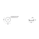 GSI KUBE-X, ΕΠΙΤΡΑΠΕΖΙΟΣ ΠΟΡΣΕΛΑΝΙΝΟΣ ΝΙΠΤΗΡΑΣ, WHITE, 40 CM, 9426-300