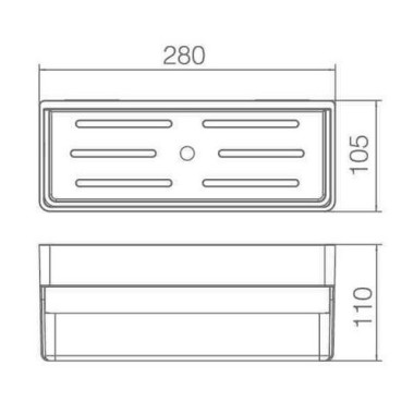 IMEX DHANU, ΣΑΠΟΥΝΟΘΗΚΗ PVC, WHITE MATT, ABL006