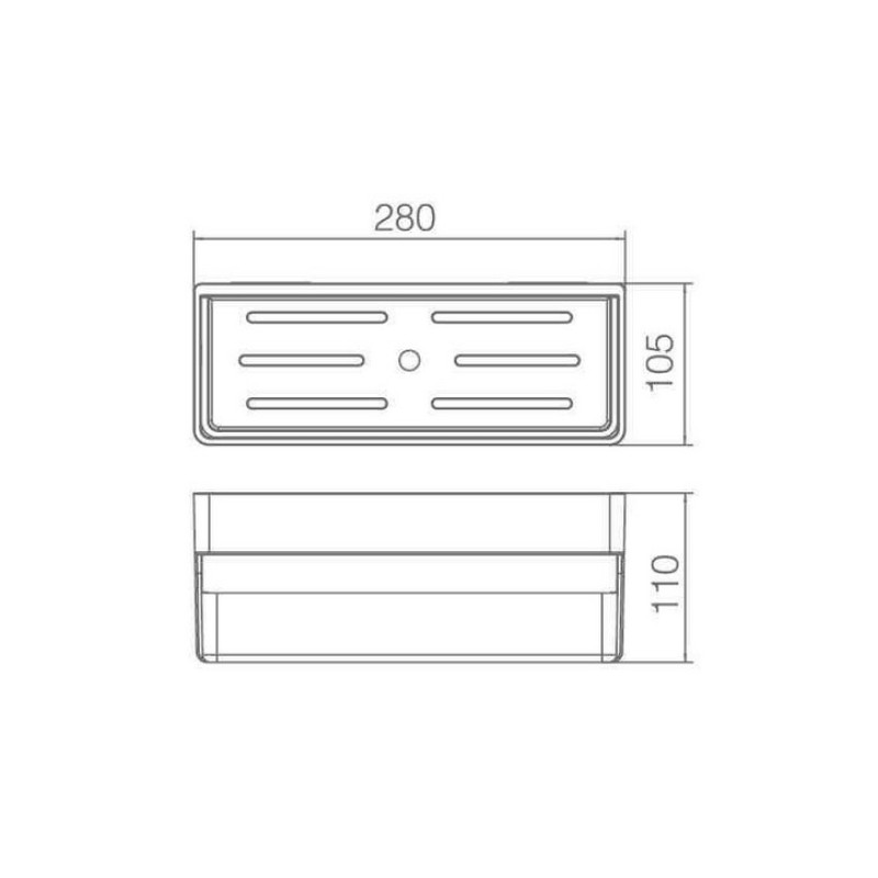 IMEX DHANU, ΣΑΠΟΥΝΟΘΗΚΗ PVC, WHITE MATT, ABL006