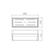 IMEX DHANU, ΣΑΠΟΥΝΟΘΗΚΗ PVC, WHITE MATT, ABL006