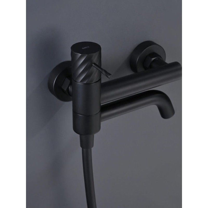 Imex Bless, Μπαταρία Λουτρού, Black Matt, BDB063-4NG