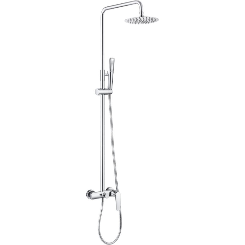 IMEX DELOS  ΡΥΘΜΙΖΟΜΕΝΗ 88-124 CM ΣΤΗΛΗ ΝΤΟΥΣ 2 ΕΞΟΔΩΝ CHROME, BDD055