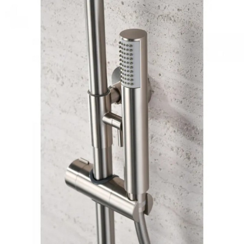 IMEX MONZA ΡΥΘΜΙΖΟΜΕΝΗ ΣΤΗΛΗ ΝΤΟΥΣ 2 ΕΞΟΔΩΝ, 88-124 CM, NICKEL MAT, BDM039/NQ