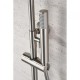 IMEX MONZA ΡΥΘΜΙΖΟΜΕΝΗ ΣΤΗΛΗ ΝΤΟΥΣ 2 ΕΞΟΔΩΝ, 88-124 CM, NICKEL MAT, BDM039/NQ