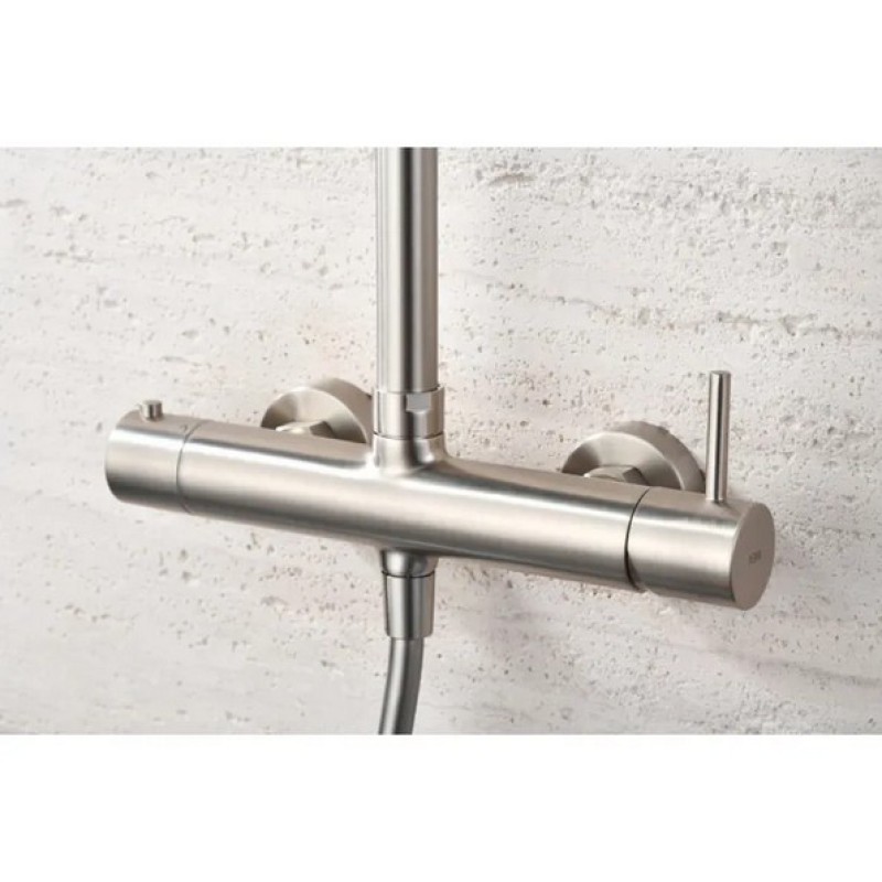 IMEX MONZA ΡΥΘΜΙΖΟΜΕΝΗ ΣΤΗΛΗ ΝΤΟΥΣ 2 ΕΞΟΔΩΝ, 88-124 CM, NICKEL MAT, BDM039/NQ