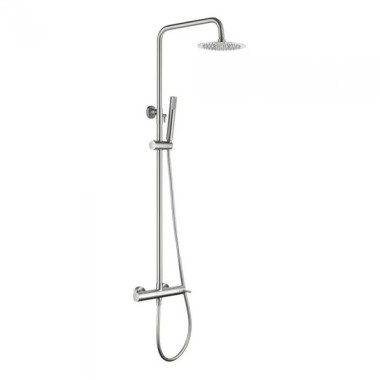 IMEX MONZA ΡΥΘΜΙΖΟΜΕΝΗ ΣΤΗΛΗ ΝΤΟΥΣ 2 ΕΞΟΔΩΝ, 88-124 CM, NICKEL MAT, BDM039/NQ