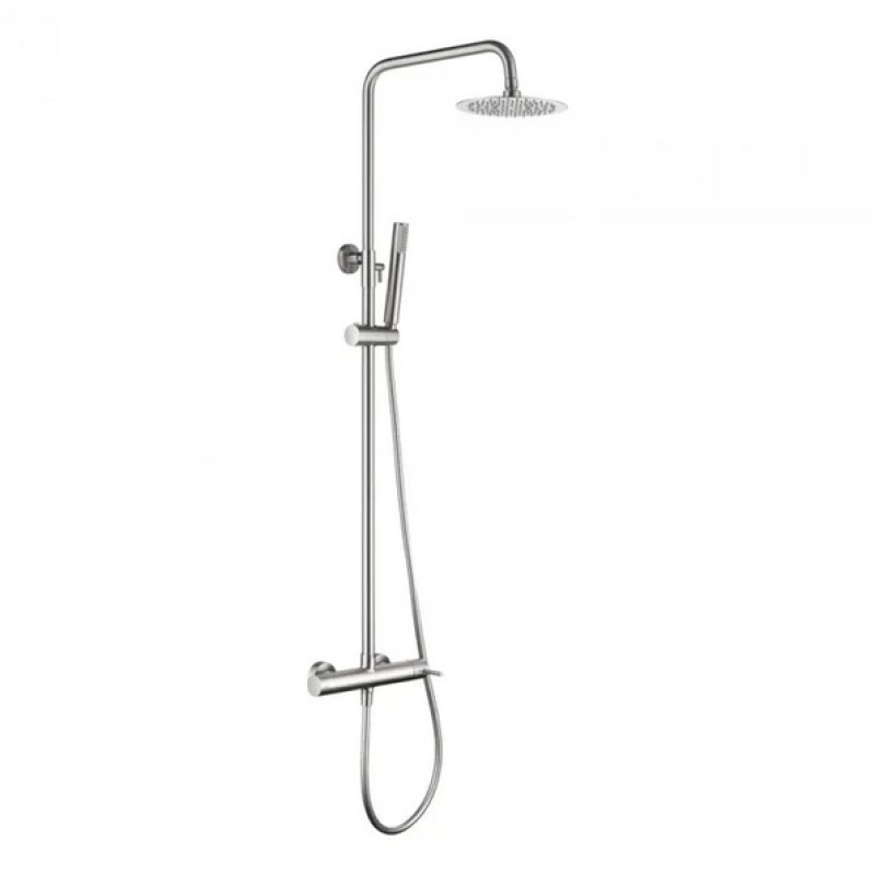 IMEX MONZA ΡΥΘΜΙΖΟΜΕΝΗ ΣΤΗΛΗ ΝΤΟΥΣ 2 ΕΞΟΔΩΝ, 88-124 CM, NICKEL MAT, BDM039/NQ