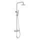 IMEX MONZA ΡΥΘΜΙΖΟΜΕΝΗ ΣΤΗΛΗ ΝΤΟΥΣ 2 ΕΞΟΔΩΝ, 88-124 CM, NICKEL MAT, BDM039/NQ