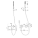 IMEX TOSCANA, ΜΠΑΤΑΡΙΑ ΛΟΥΤΡΟΥ, BLACK MAT, BDT064-4 NG