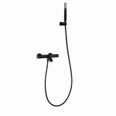 Imex Monza Θερμοστατική Μπαταρία Λουτρού, Black Matt, BTM039-4NG