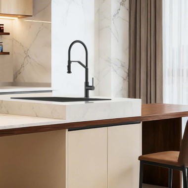 IMEX VENETO, ΜΠΑΤΑΡΙΑ ΚΟΥΖΙΝΑΣ ΠΑΓΚΟΥ ΜΕ ΝΤΟΥΣ, BLACK MAT, GCE029/NG