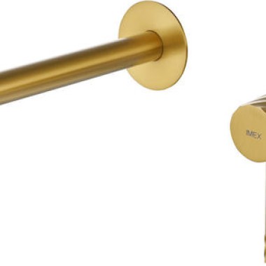 Imex Bless, Mπαταρία Νιπτήρος Εντοιχισμού, Gold Matt, GLB063/OC